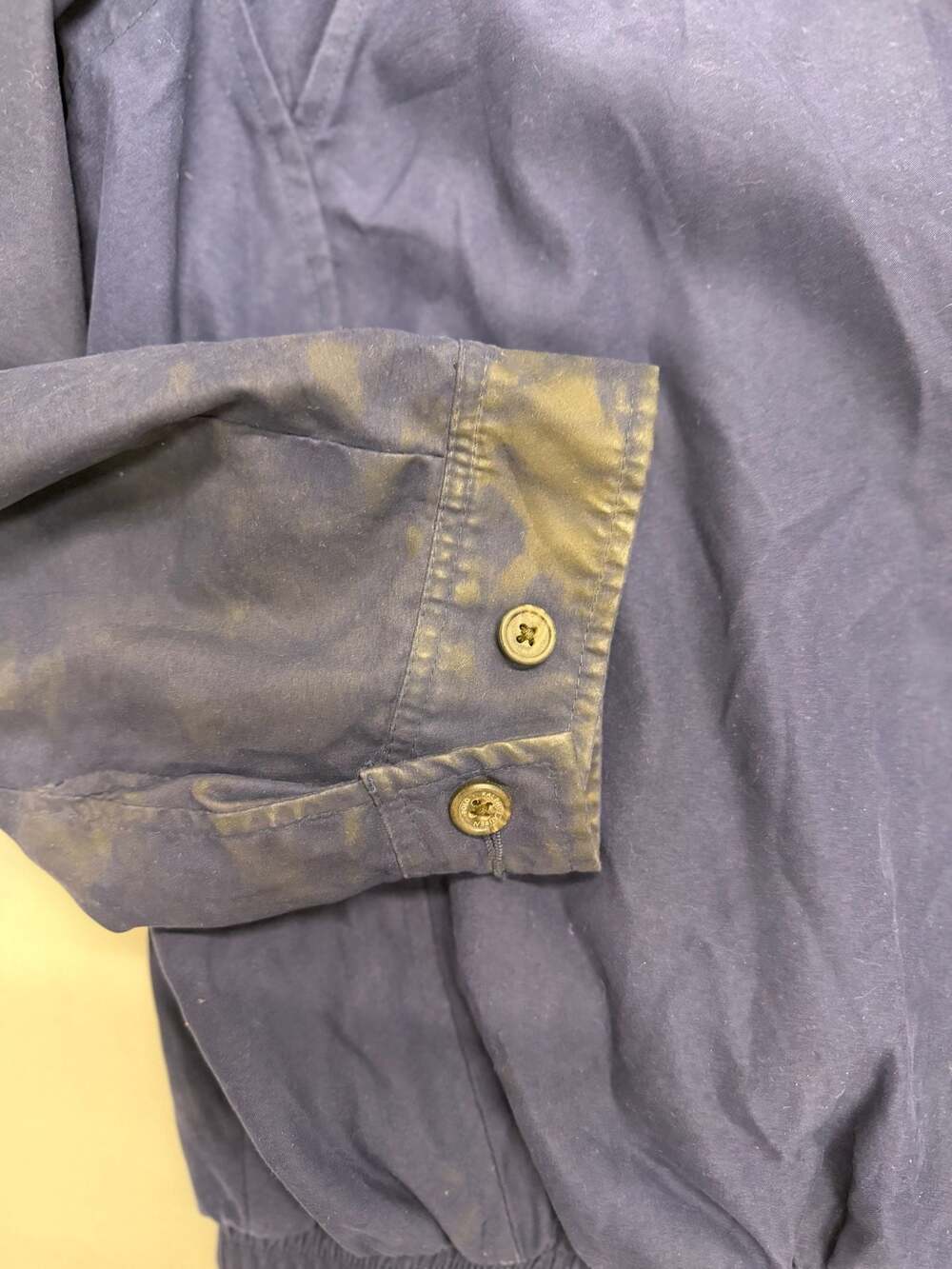 Vintage Polo Ralph Lauren Navy Harrington Jacket with Plaid Lining - Picture 9 of 10
